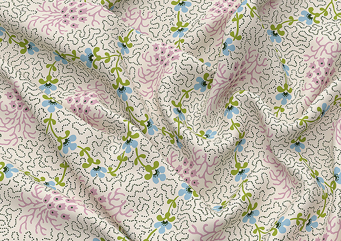 Land & Shore Lorie, Multi - Twist&Fit Roman Blind - Image 4